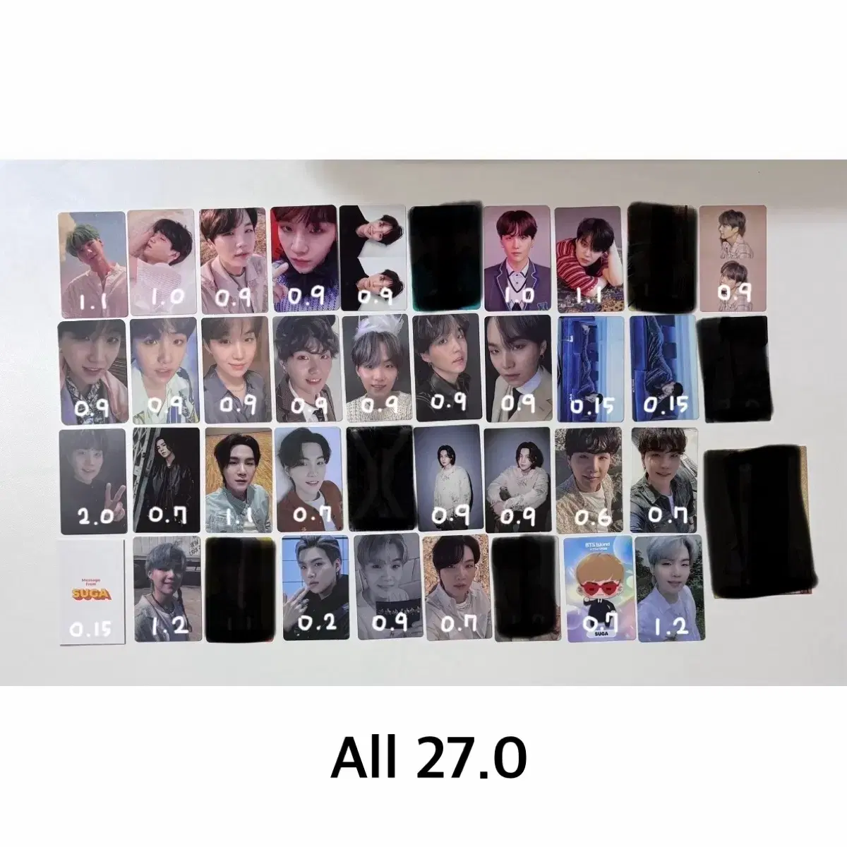 슈가 윤기 딥디 일본 한정 콜렉터 버터777 특전 pc suga bts 2
