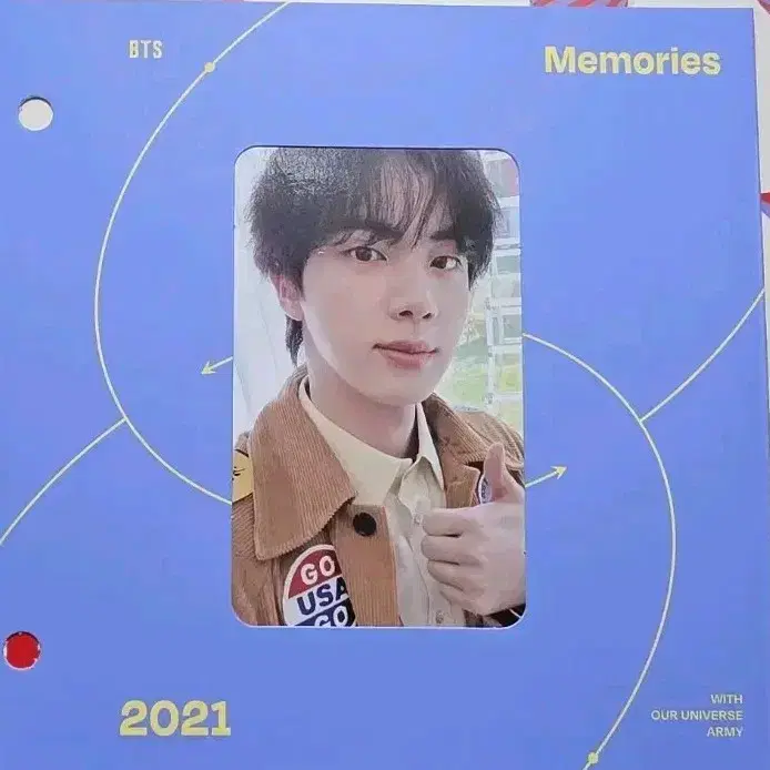 석진 포카 JIN PC 2021 메모리즈 블루레이 BTS 방탄소년단 1