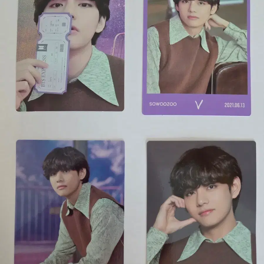 BTS V 2021 muster 소우주 포카 9장 1