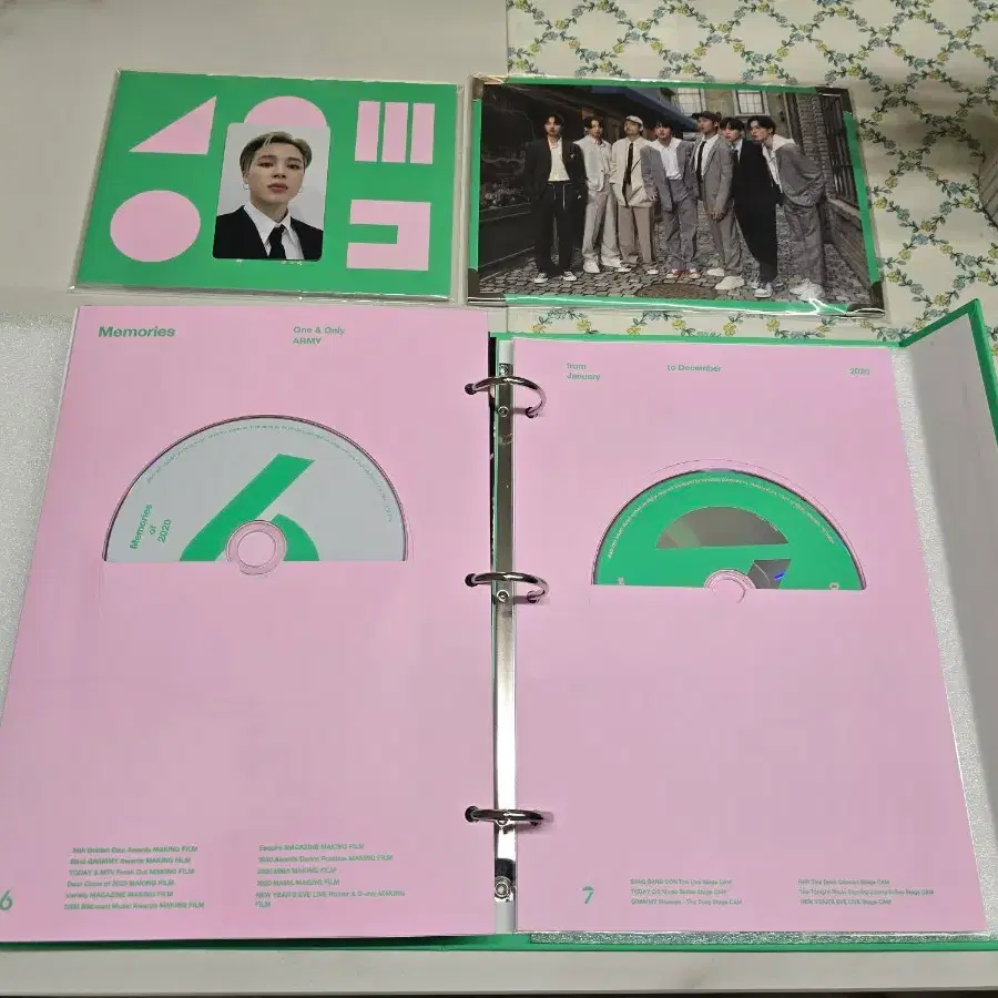 방탄 BTS 2020 메모리즈 DVD 풀셋(포카 지민) 6
